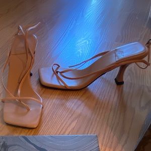 Jeffrey Campbell Flixx Nude Heels Size 7.5